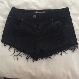 Black short shorts