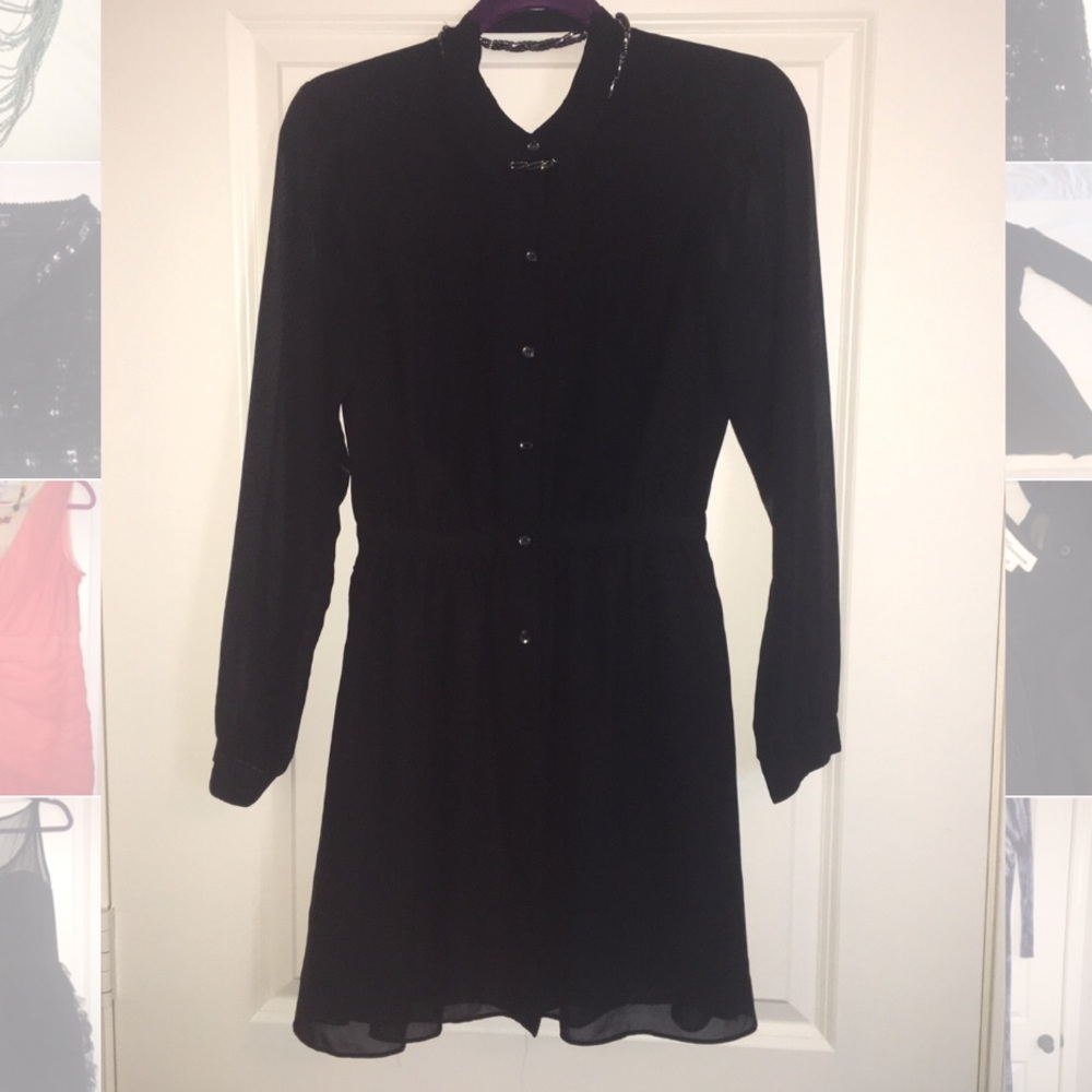 Mini black dress