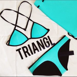 NEVER WORN triangl original swimsuit in mint!