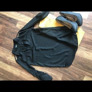 Black, sexy, dressy blouse!!