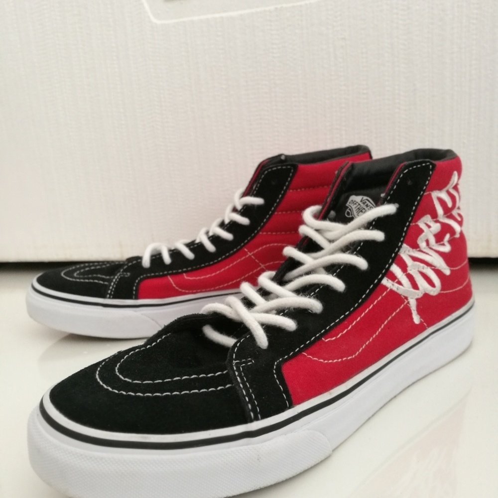 Red Hightop Vans (Valentine's addition)