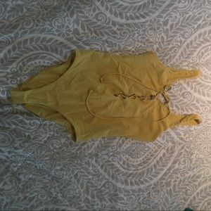 One piece bathing suit