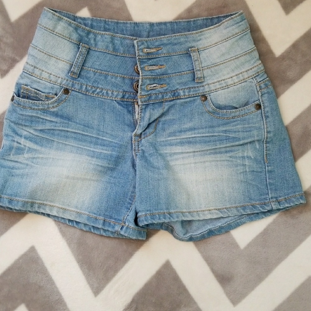 High waist Jean shorts