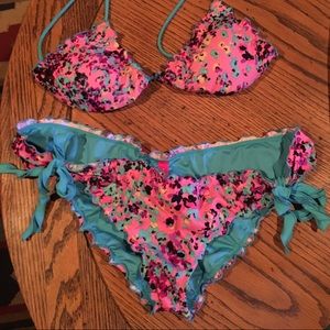Victoria's Secret Bikini 👙 pink, turquoise