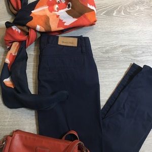 Massimo Dutti chinos, navy blue, size 6
