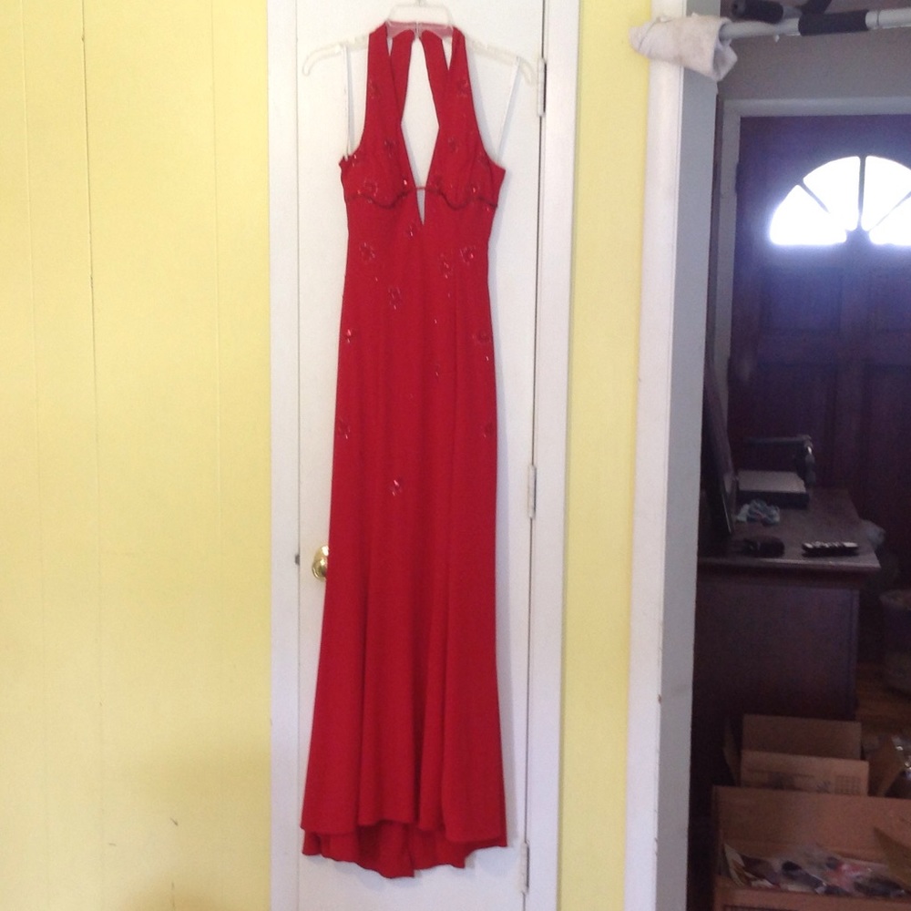 Formal red dress