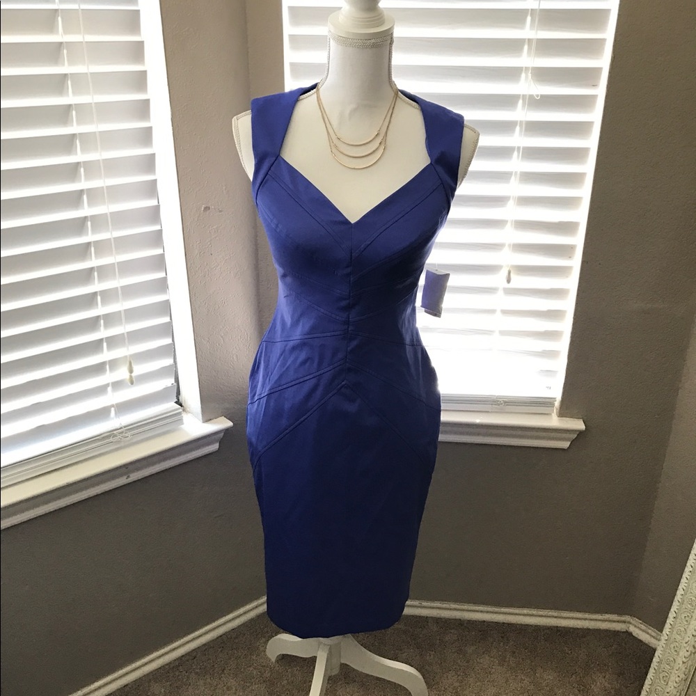 Blue cocktail dress