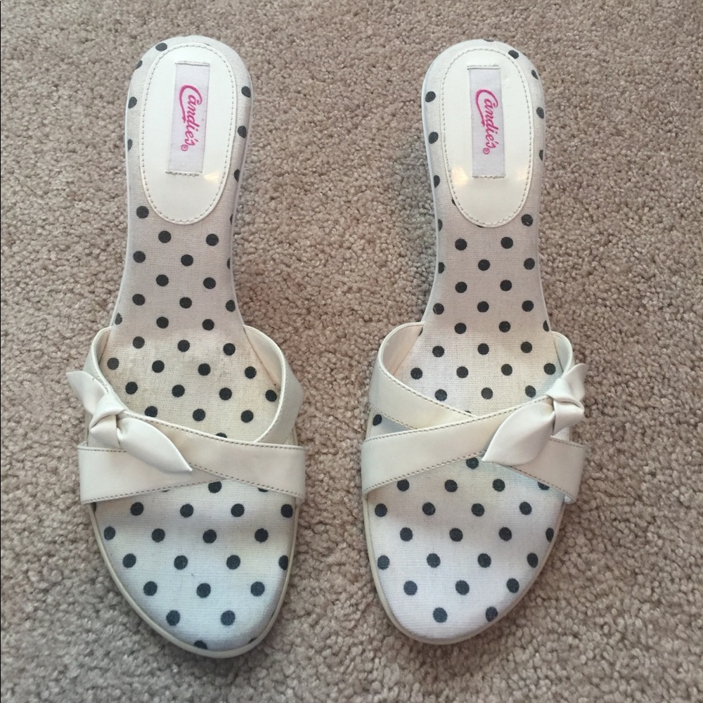 Candie's White Heels