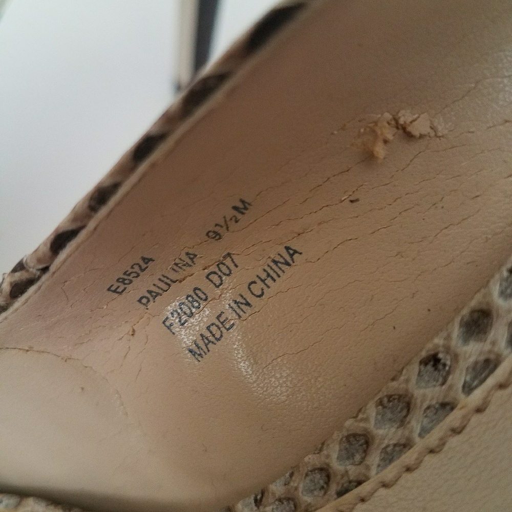 Calvin Klein Snake Skin Sandal - Picture 8 of 8