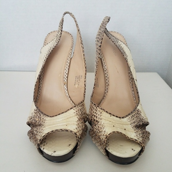 Calvin Klein Snake Skin Sandal - Picture 2 of 8