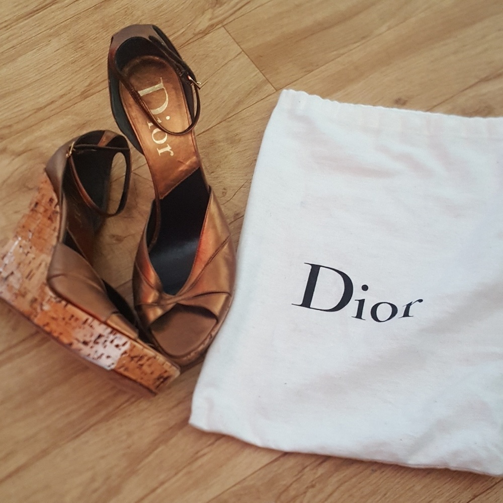 Authentic Christian Dior Wedges