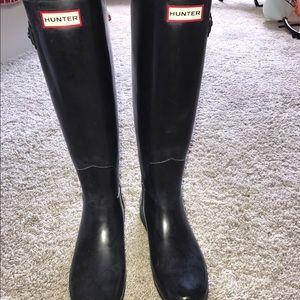 Size 8 Black Hunter Rain Boots
