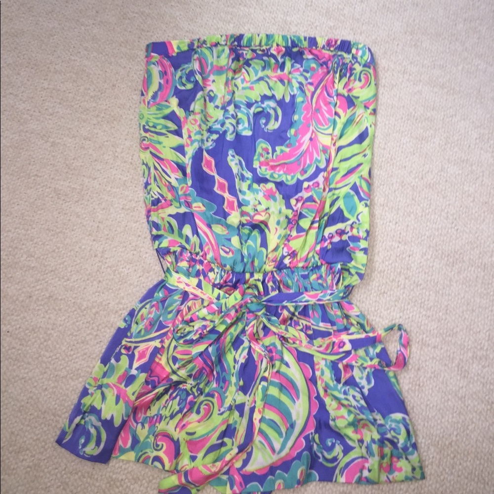 Strapless Lilly Pulitzer romper (toucan play)