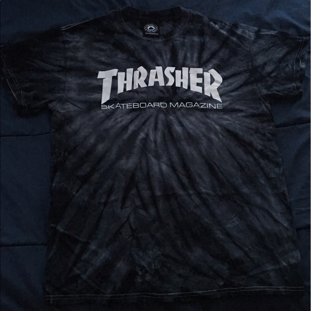 Thrasher tie dye shirt