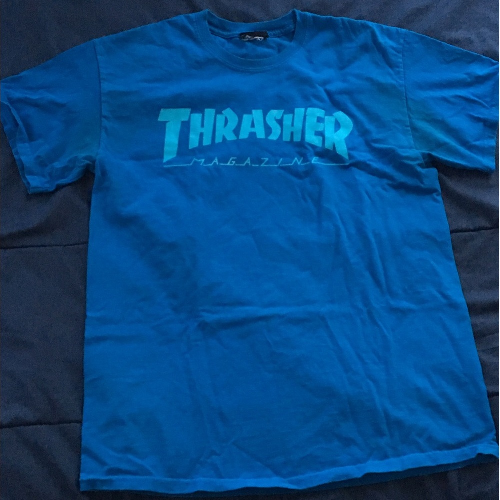 thrasher magazine logo sapphire t-shirt