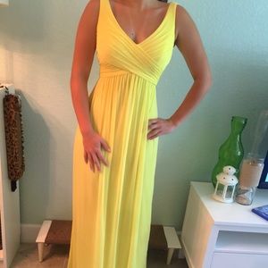 Yellow formal dress