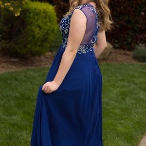 Fabuluxe royal blue, prom/pageant dress