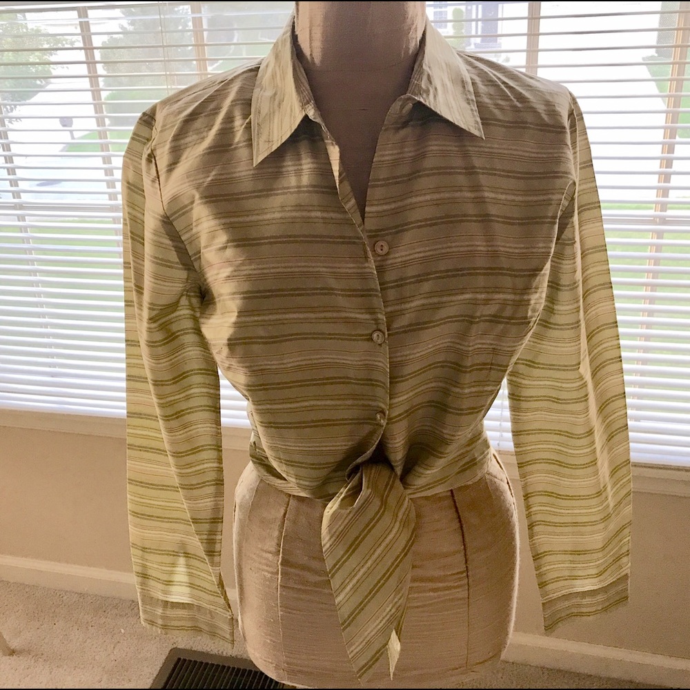 Silk Anne Taylor front tie top