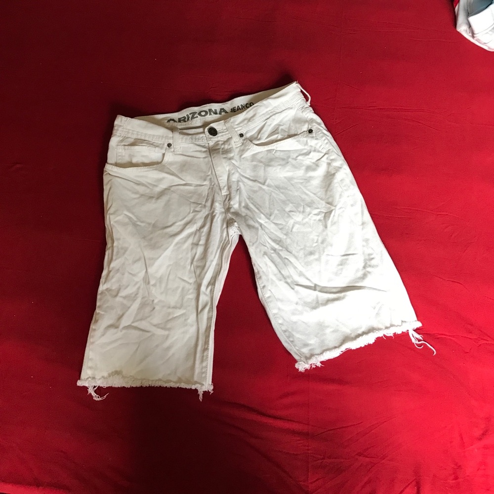ALL WHITE ARIZONA SHORTS