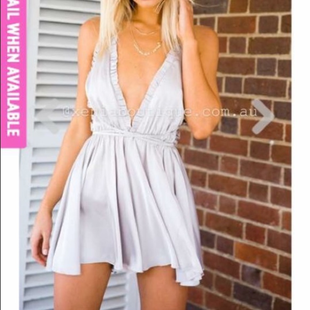 Georgette Satin Playsuit from Xenia