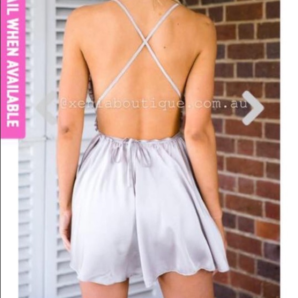 Georgette Satin Playsuit from Xenia - Picture 2 of 3