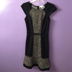 New ERIN by Erin Fetherson black & gold dress