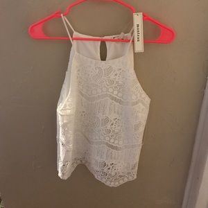 brand new white lace top