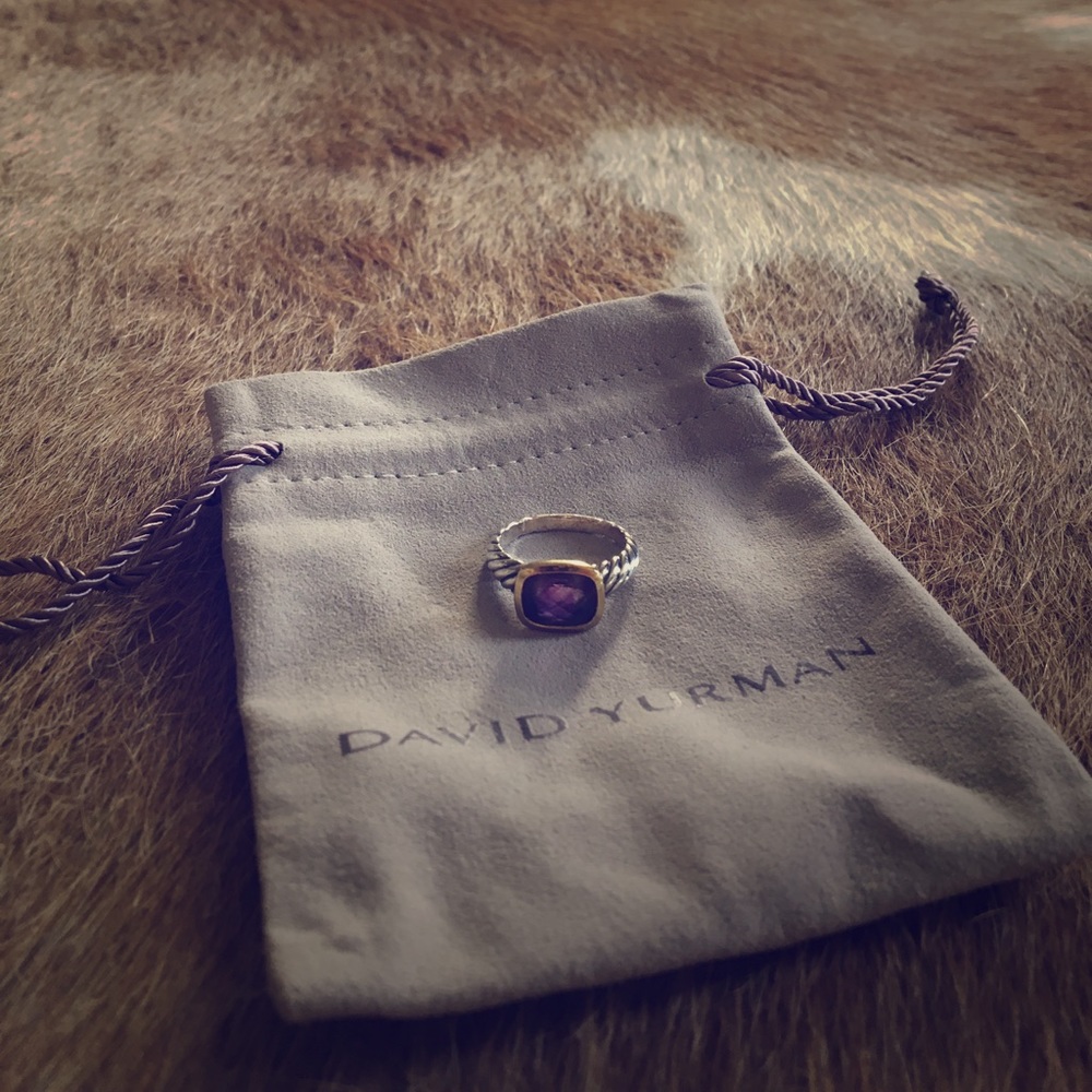 David Yurman Amethyst Ring, Size 7