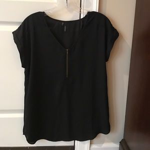 Black zip blouse from maurices