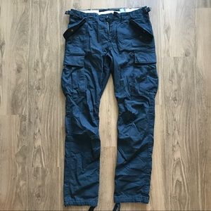 Navy Blue Cargo Pants