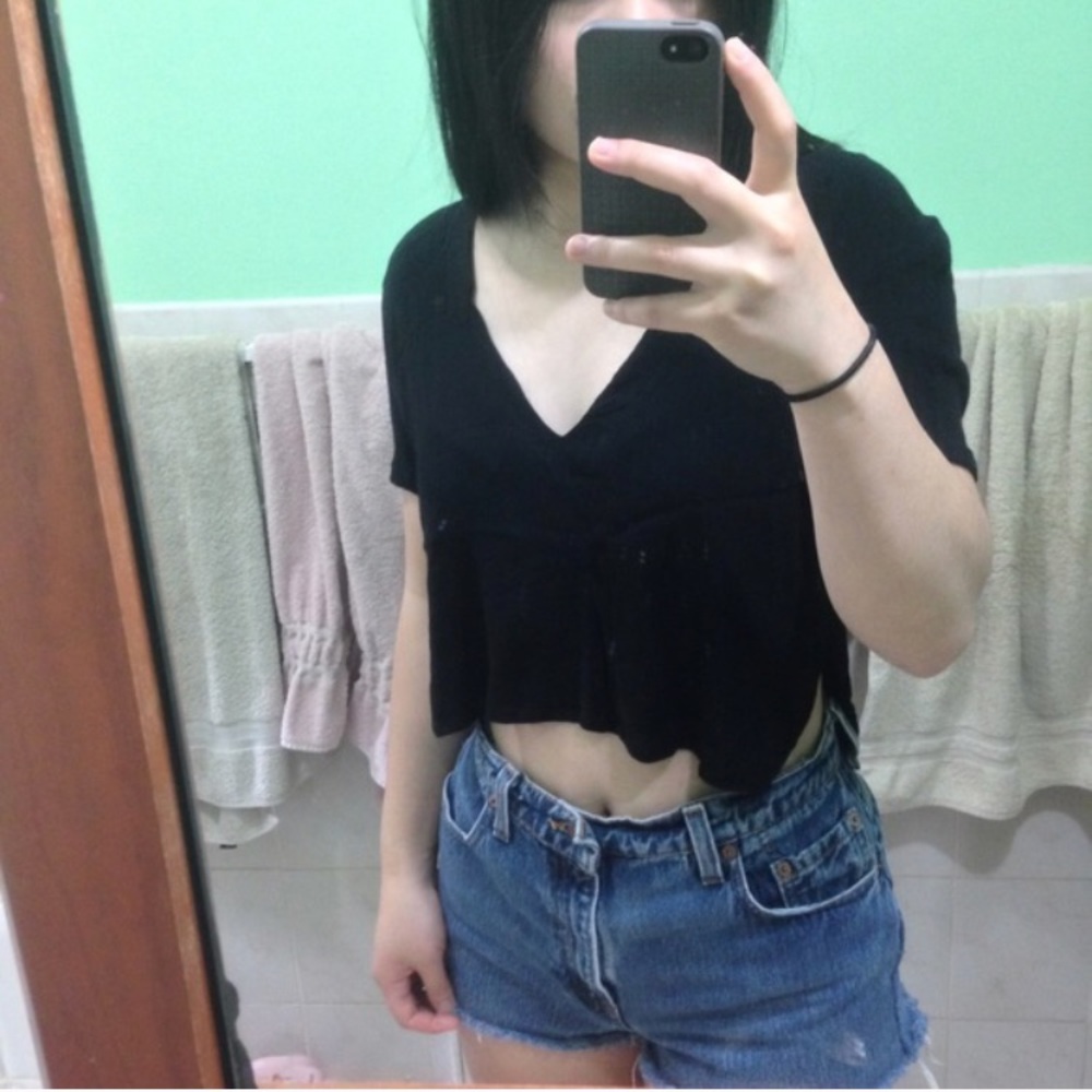 Brandy cropped shirt