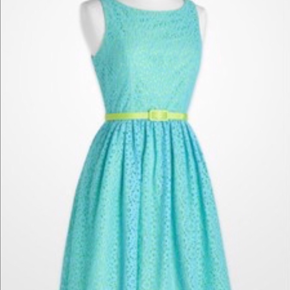 Jessica Howard Blue Lace Dress