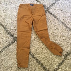 Tan Old Navy Pixie Pants.