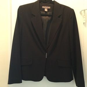 Black traditional suiting blazer, size 8