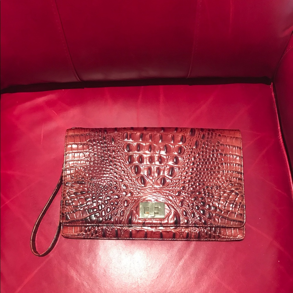 Brahmin wristlet/clutch