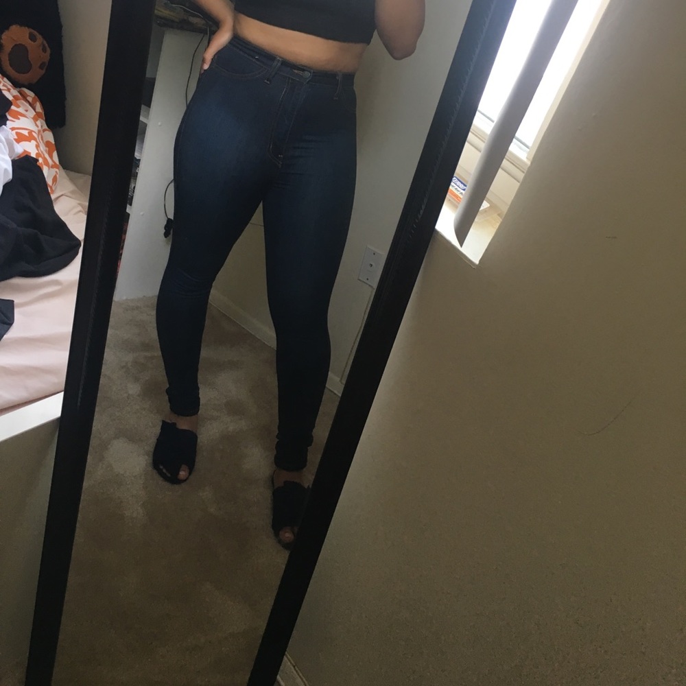 high waist jeans
