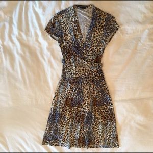 Patterned BGBG wrap dress