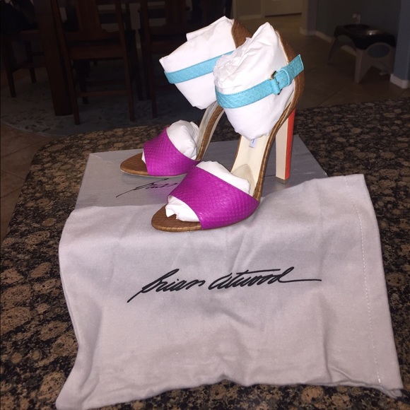 Brian Atwood Color Block Heel - Picture 2 of 5