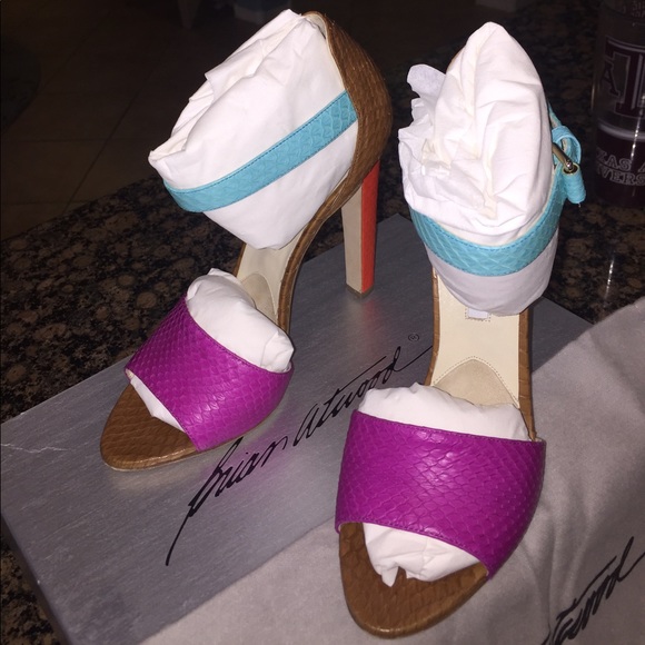 Brian Atwood Color Block Heel - Picture 3 of 5