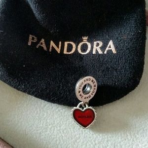 Pandora Piece of my Heart MOTHER Charm