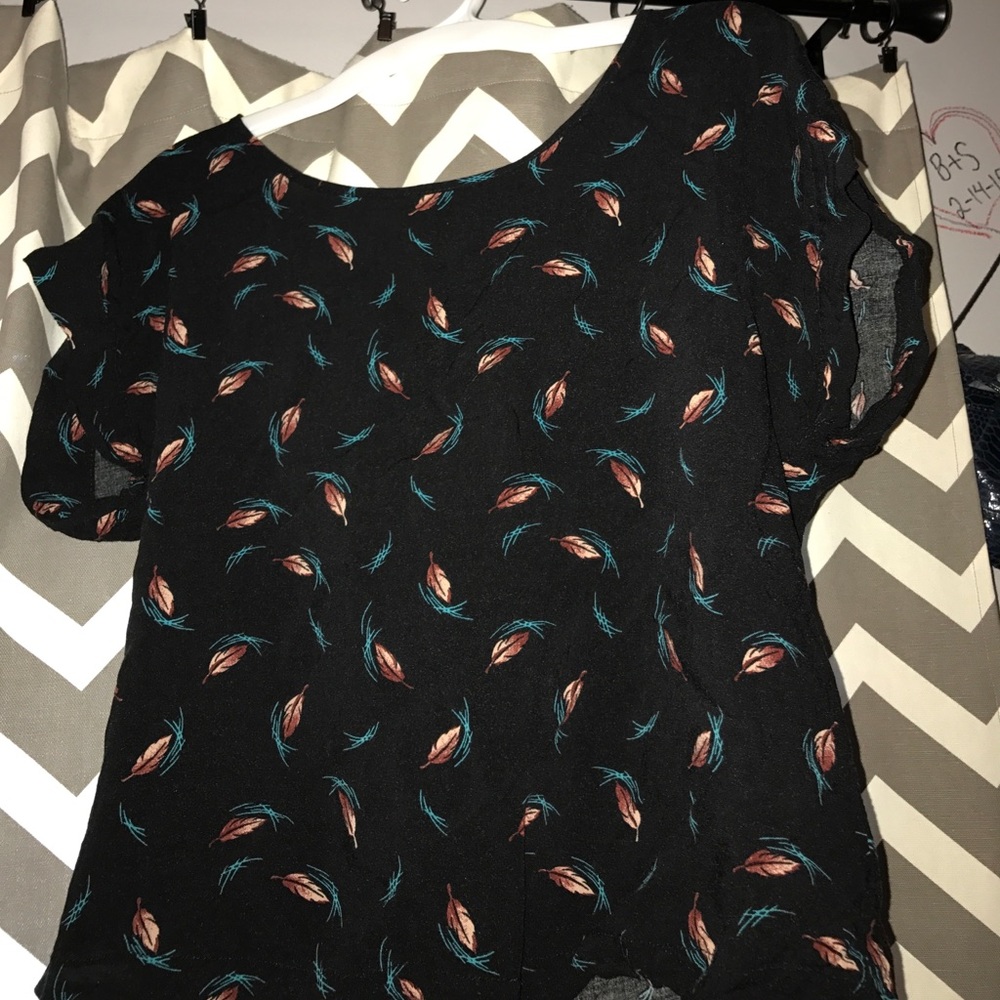 Target floral crop top