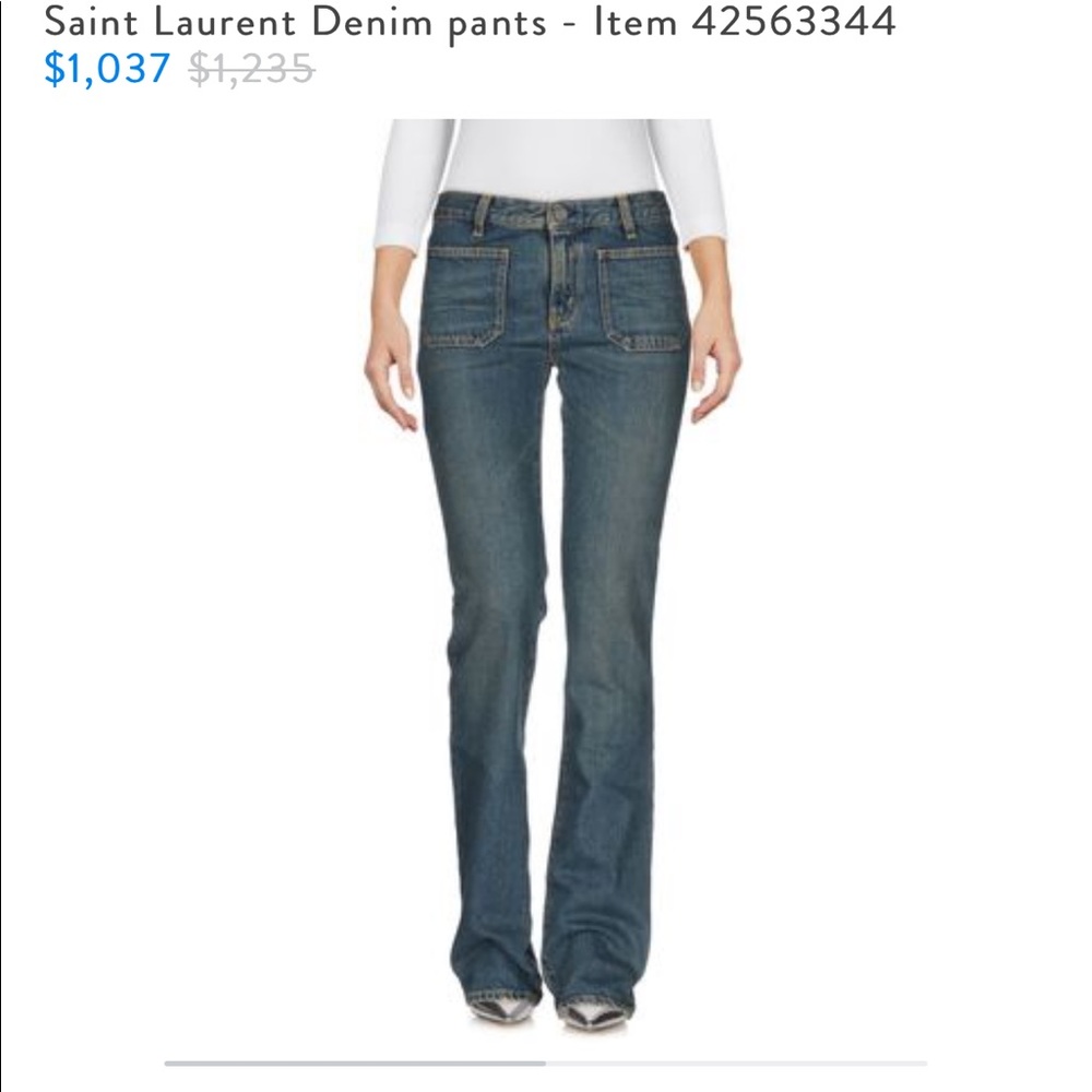 Saint Laurent Paris Bootcut Jeans bnwt