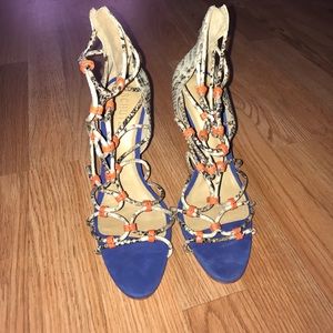 Ladies shutz crocs open toe heels