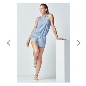 Fabletics chambray Liza romper