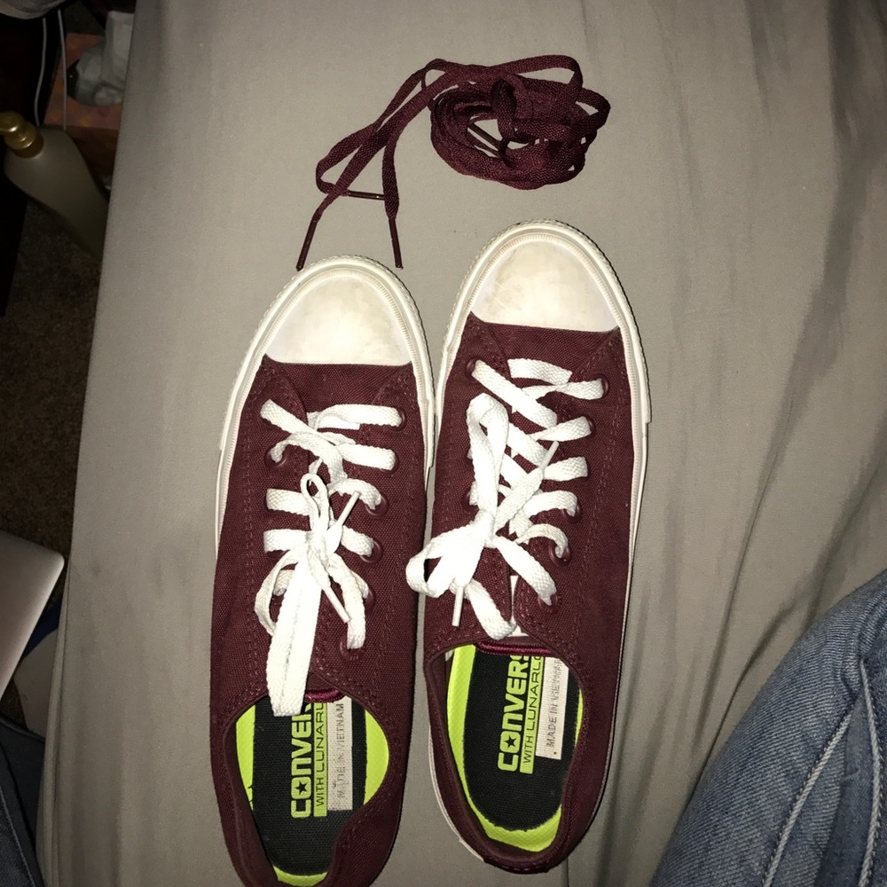 Maroon converses