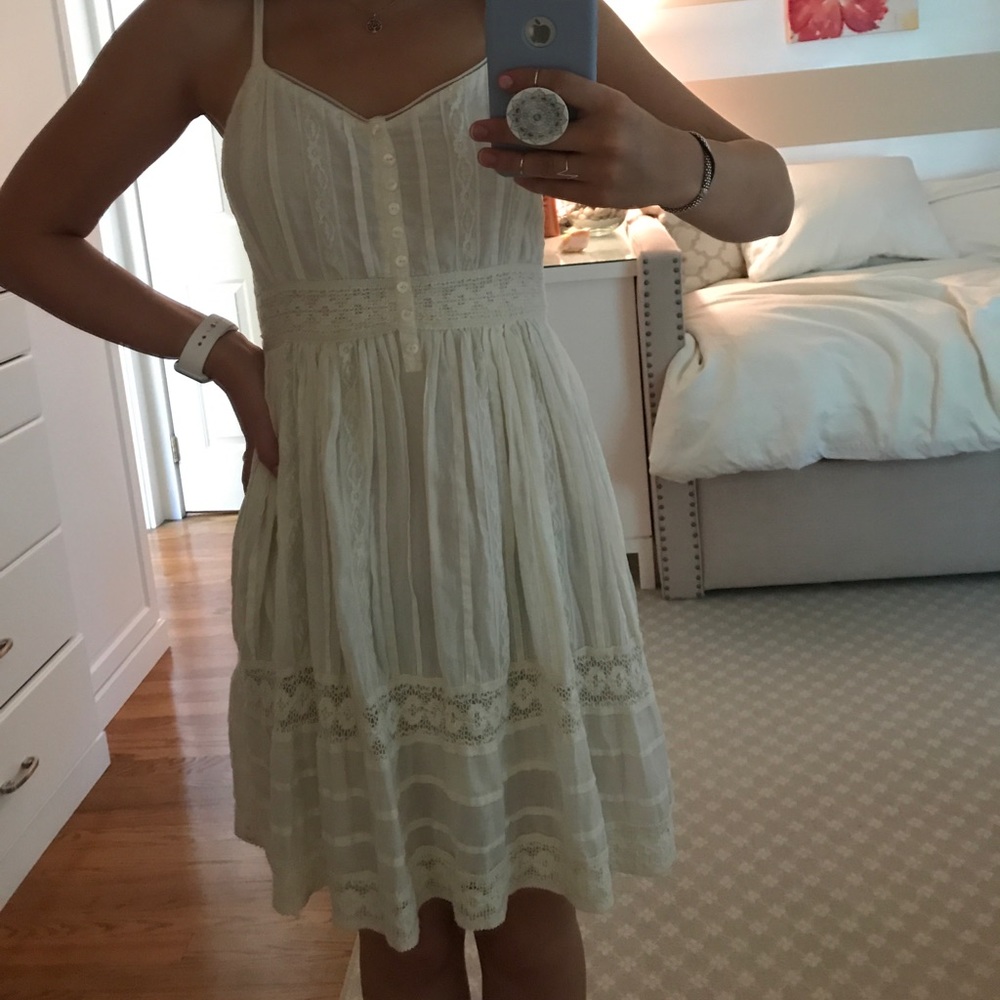 crochet white sundresss