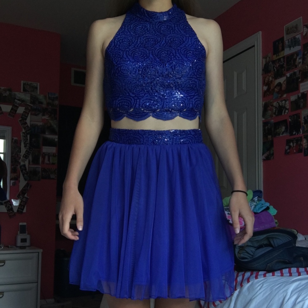 Two piece homecoming dress