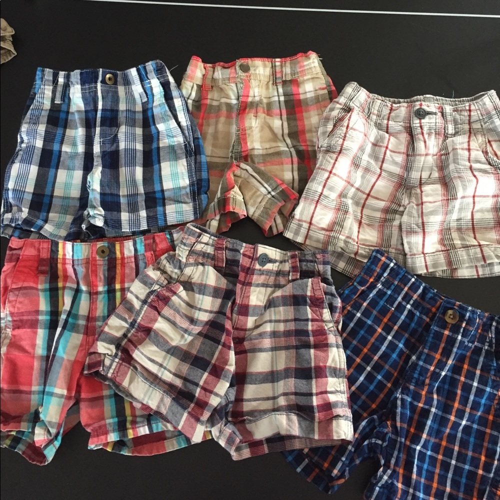 Boys 18 mo plaid shorts bundle