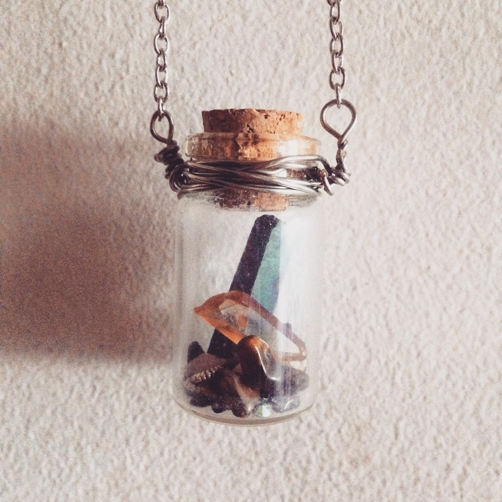 Lucky bottle pendants