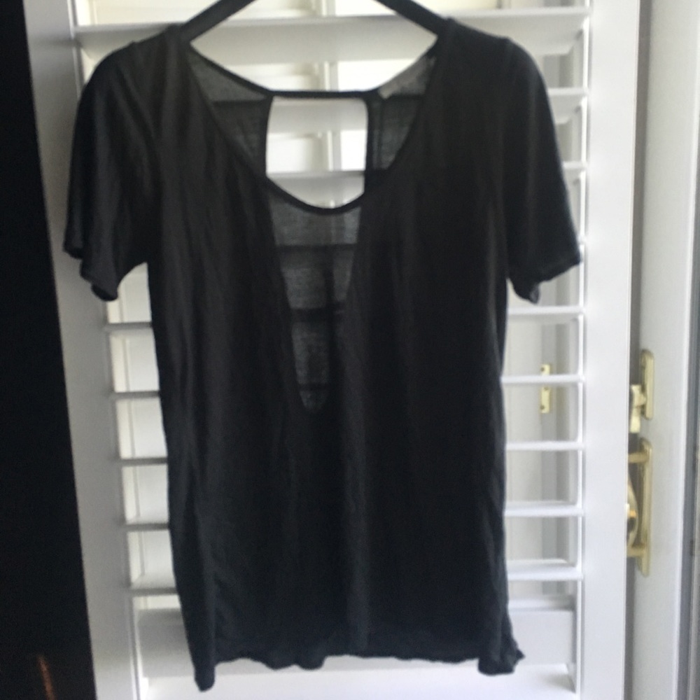 Truly madly deeply black short sleeved top